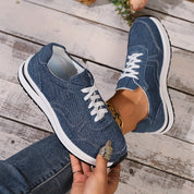 Ingrid Halvorsen | Orthopedic Denim Sneakers with Arch Support