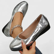 Giselle Fontaine-Moreau | Brown Quilted Wedge Orthopedic Loafers