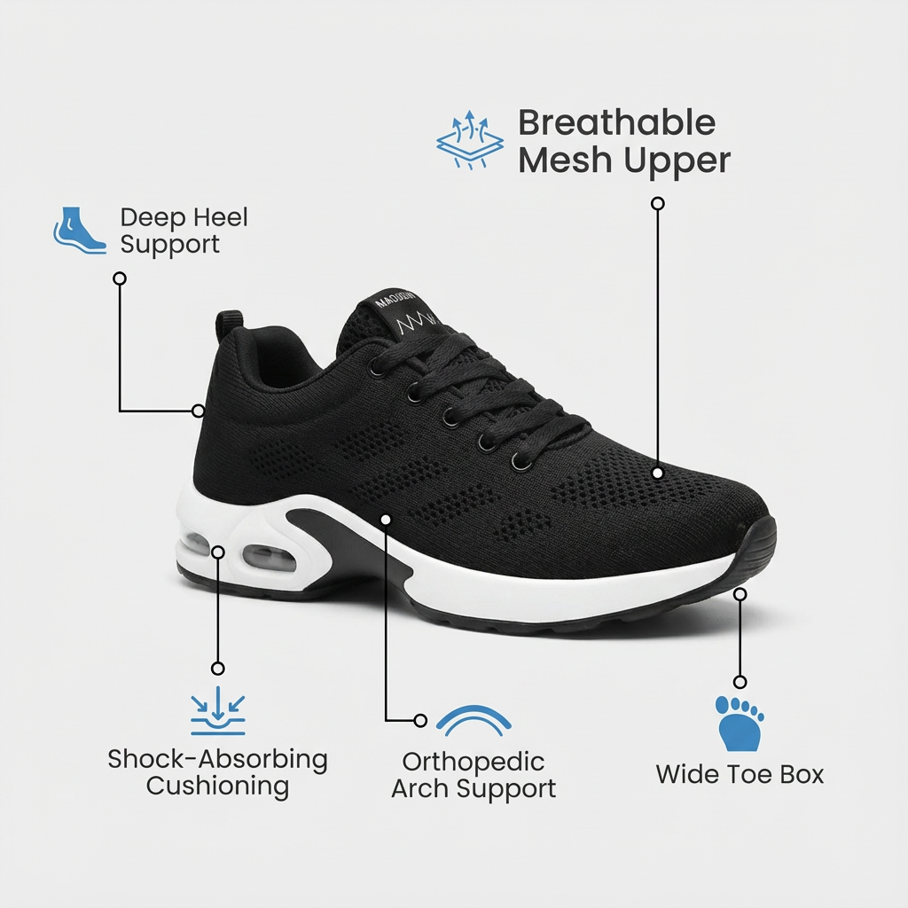 ShiftFOX™ | Women's 12-Hour Shift Shoes for Nurses & Plantar Fasciitis Relief