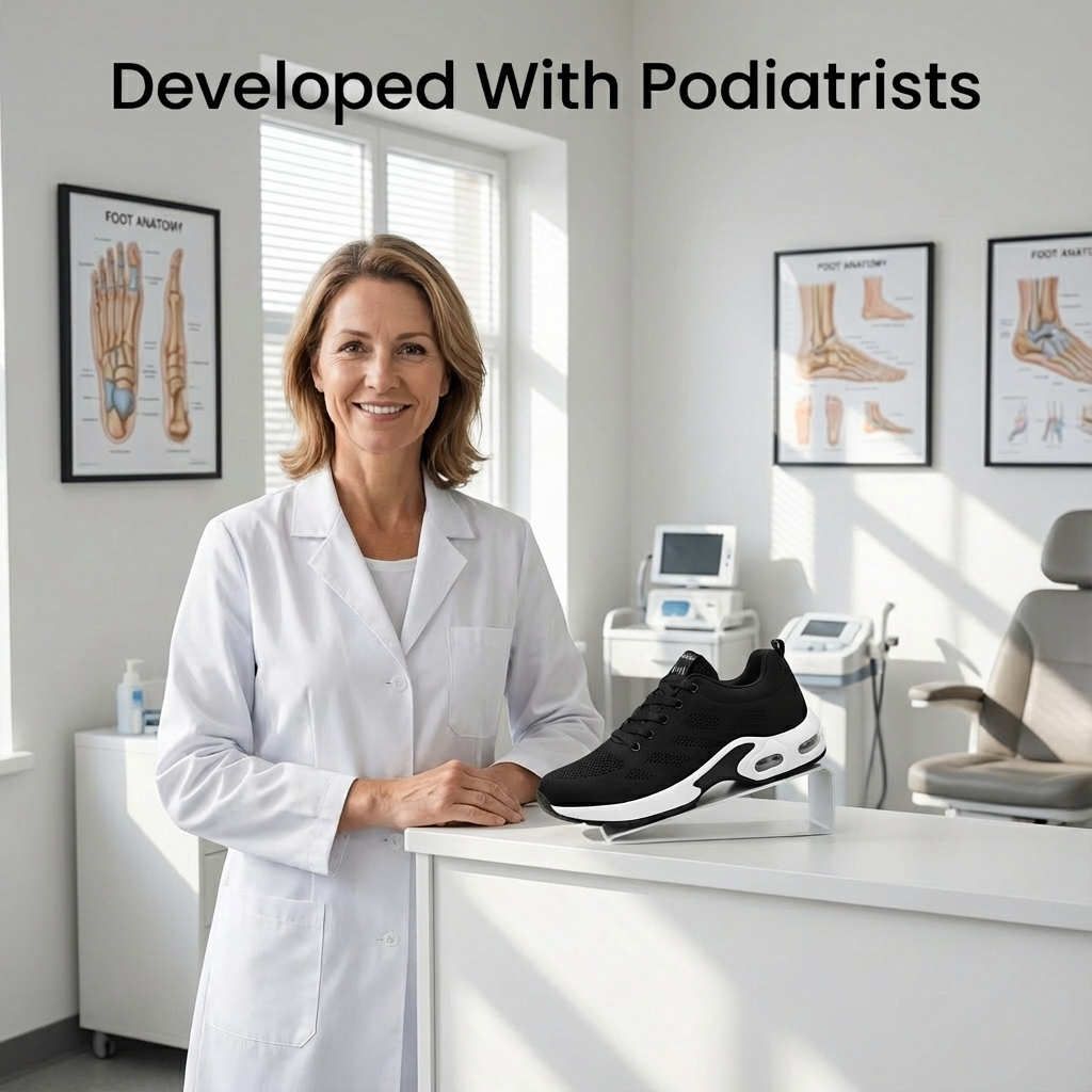 ShiftFOX™ | Women's 12-Hour Comfort Shoes for Nurses & Service Workers — Heel & Back Pain Relief