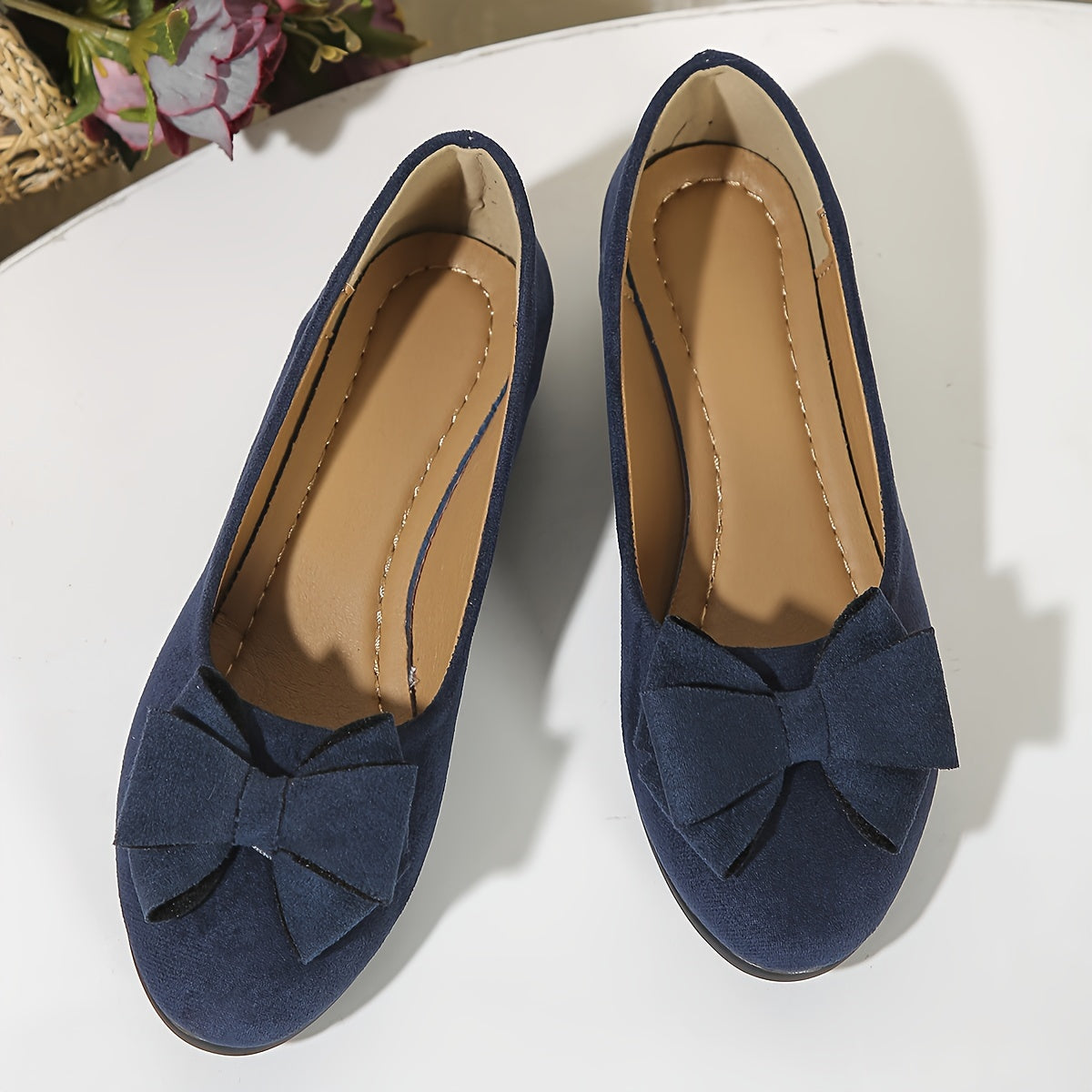 Amélie Saintjour | Grey Bow Detail Orthopedic Ballet Flats