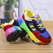 Vivienne Castellano | Rainbow Platform Orthopedic Sneakers