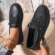 Elara Thornvik | White Lace-Up Orthopedic Sneakers for Women
