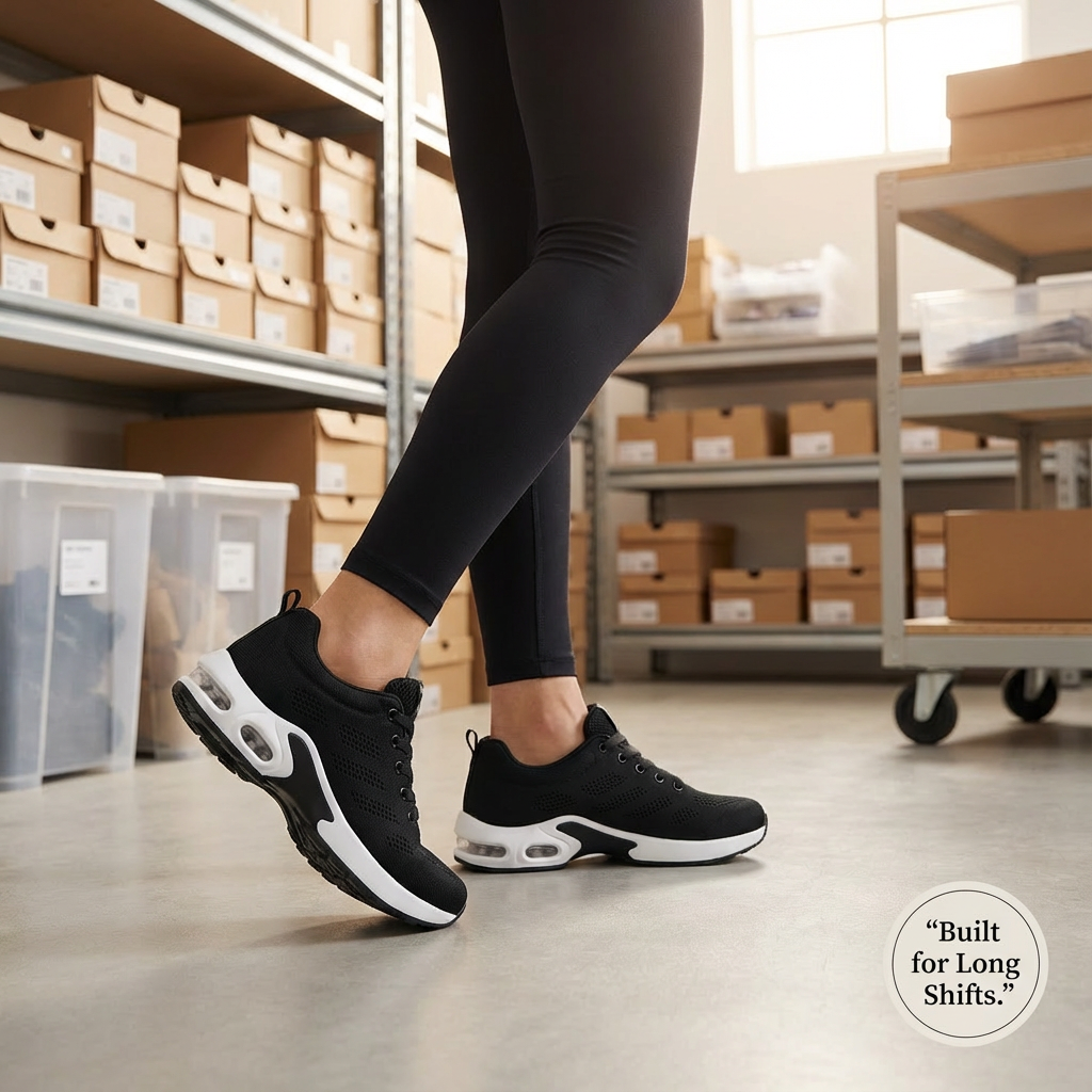 ShiftFOX™ | Unisex 12-Hour Shift Shoes for Nurses & Service Workers — Heel & Plantar Fasciitis Relief
