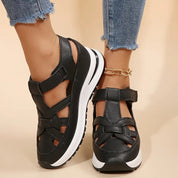 Christelle Vauverne | White Platform Orthopedic Sandals