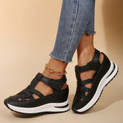Christelle Vauverne | White Platform Orthopedic Sandals