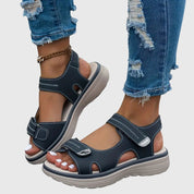 Britta Solvang | Orthopedic Platform Sandals in Taupe