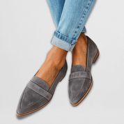 Célinde Favreau | Orthopedic Soft Suede Loafers in Tan