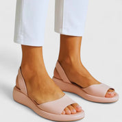 Solveig Danbäck | Pink Platform Orthopedic Slip-On Sandals