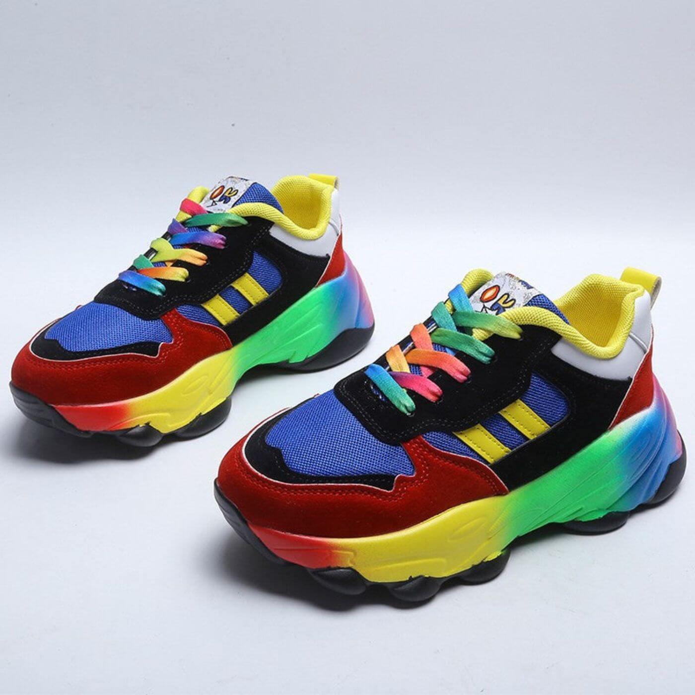 Vivienne Castellano | Rainbow Platform Orthopedic Sneakers