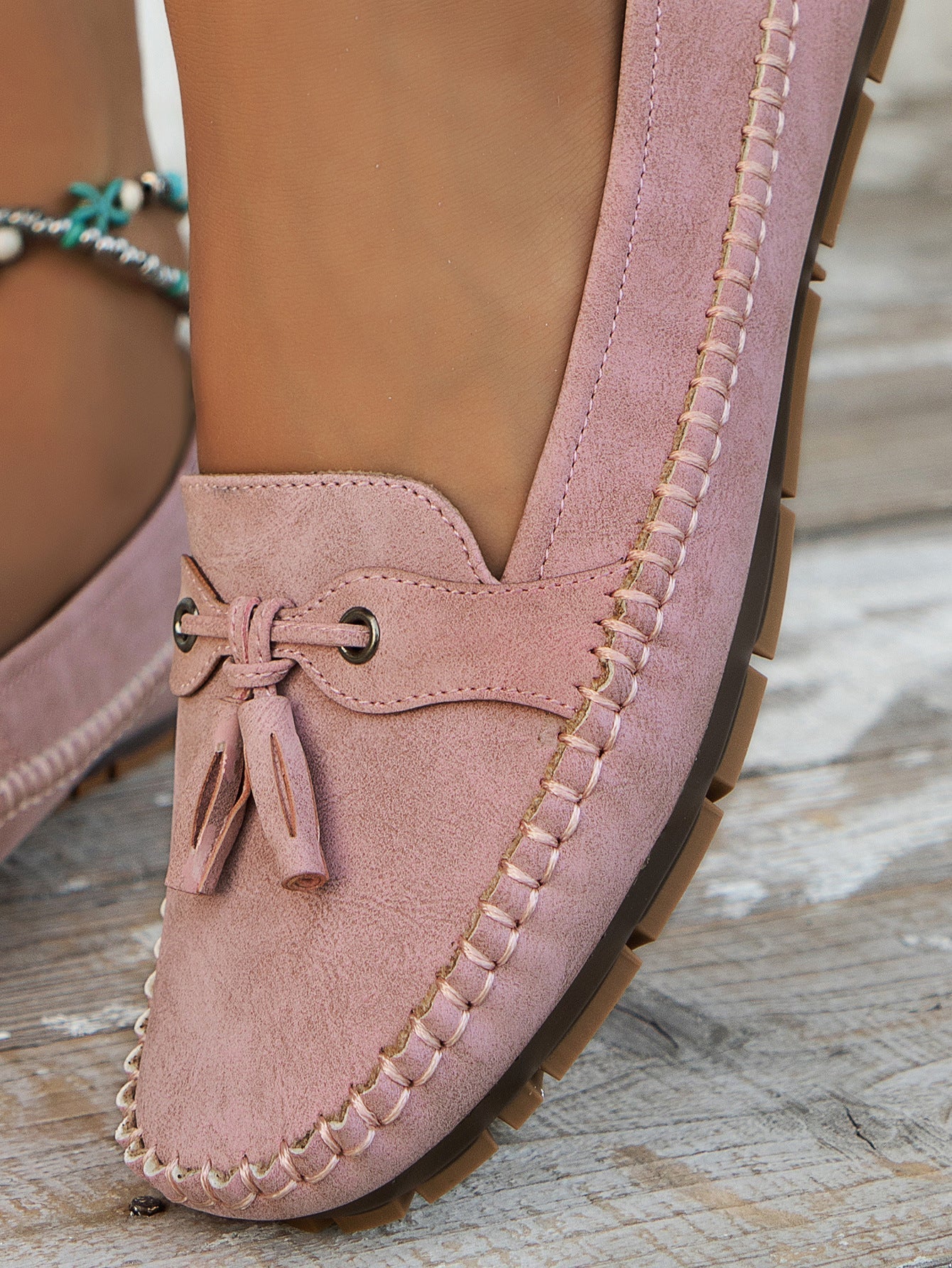 Natascha Veldkamp | Navy Blue Suede Bow-Detail Loafers