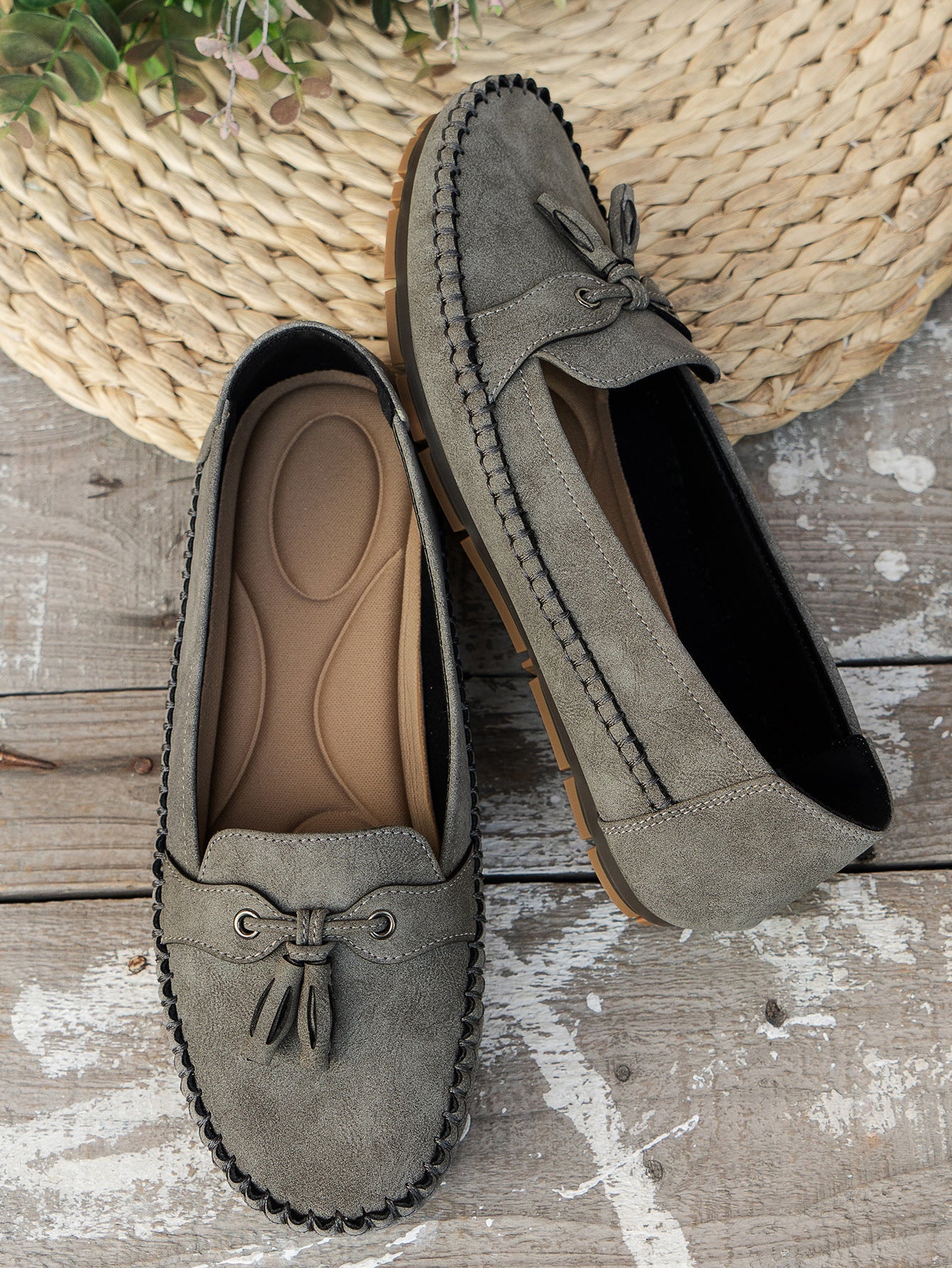 Natascha Veldkamp | Navy Blue Suede Bow-Detail Loafers