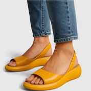 Solveig Danbäck | Pink Platform Orthopedic Slip-On Sandals