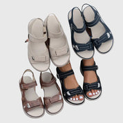 Britta Solvang | Orthopedic Platform Sandals in Taupe