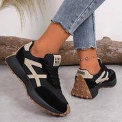 Cecilia Wyndford | Green & Tan Orthopedic Lace-Up Sneakers