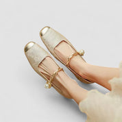 Rosalind Mercer | Green Crystal Heel Mary Jane Low Heels