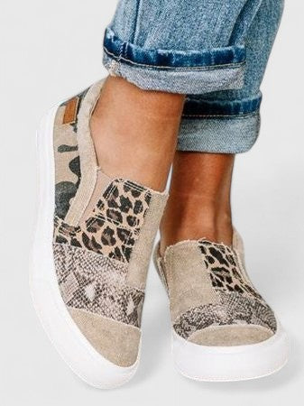 Théodine Blackwell | Animal Print Slip-On Orthopedic Loafers