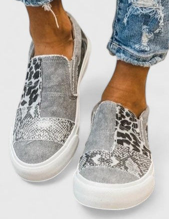 Théodine Blackwell | Animal Print Slip-On Orthopedic Loafers