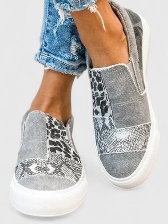 Théodine Blackwell | Animal Print Slip-On Orthopedic Loafers