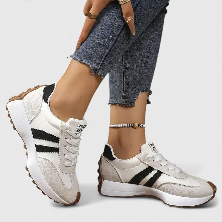 Natasha Bellerive | Black & White Orthopedic Sneakers
