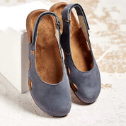 Margaux Delville | Blue Orthopedic Slingback Sandals for Women