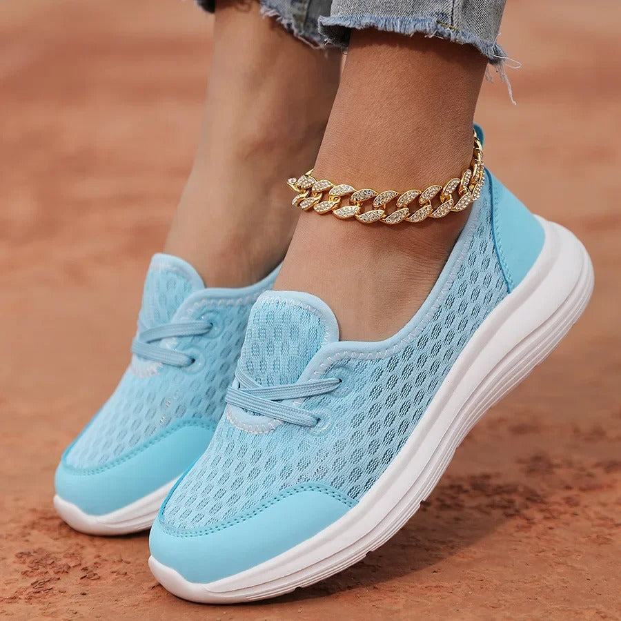 CloudFOX™ | Women's Lightweight Slip-On Walking Shoes for All-Day Comfort & Cool Feet