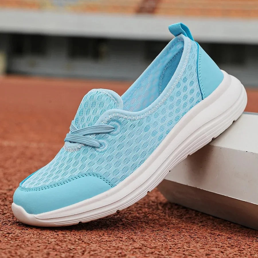 CloudFOX™ | Women's Lightweight Slip-On Walking Shoes for All-Day Comfort & Cool Feet
