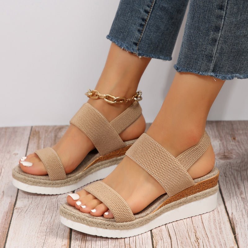 Sigrid Holmberg | Orthopedic Platform Sandals in Beige