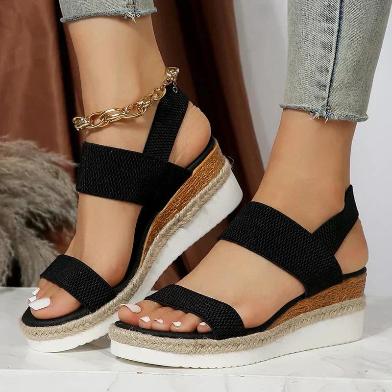 Sigrid Holmberg | Orthopedic Platform Sandals in Beige