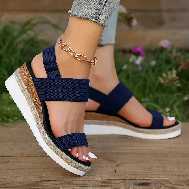 Sigrid Holmberg | Orthopedic Platform Sandals in Beige