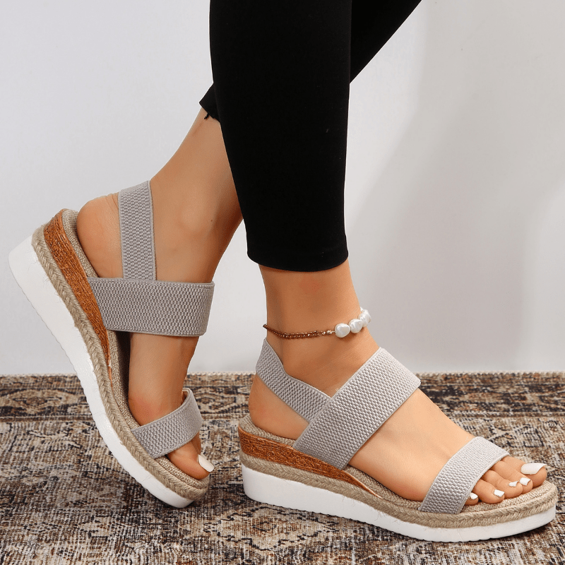 Sigrid Holmberg | Orthopedic Platform Sandals in Beige