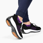 ShiftFOX™ | Women's 12-Hour Comfort Shoes for Nurses & Service Workers — Heel, Knee & Back Pain Relief (Purple)