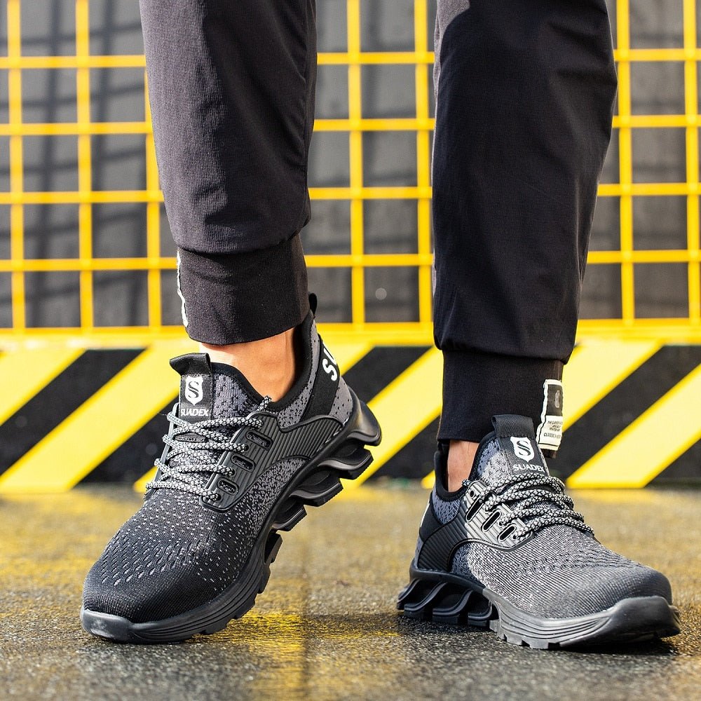 FOX Guard™ | Men's Reinforced Steel Toe Safety Shoes for All-Day Work Comfort