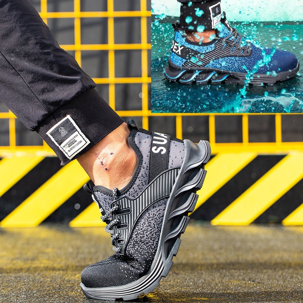 FOX Guard™ | Men's Reinforced Steel Toe Safety Shoes for All-Day Work Comfort