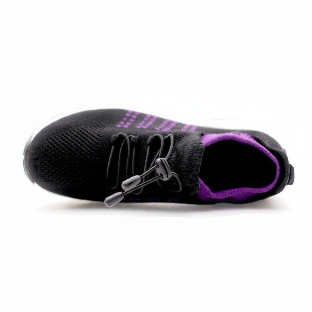 ShiftFOX™ | Women's 12-Hour Comfort Shoes for Nurses & Service Workers — Heel, Knee & Back Pain Relief (Purple)